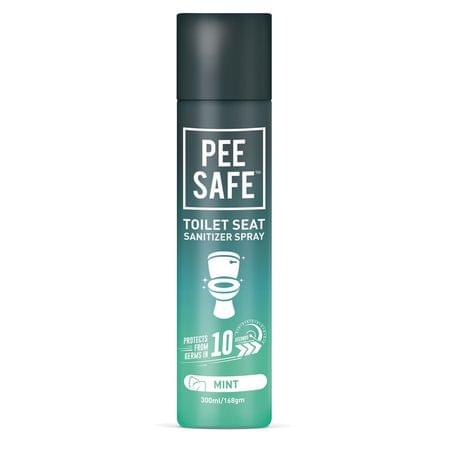 Pee Safe Toilet Seat Sanitizer - Washroom Pack (mint, 300 Ml)